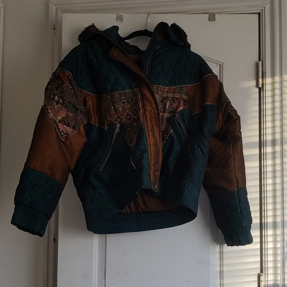 Vintage winter puffer jacket